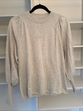 Apiece Apart Eco Dewi Puff Sleeve Crew in Gray